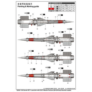 Trumpeter Soviet 5P71 Launcher with 5V27 Missile Pechora - SA-3B "Goa" - 1:35