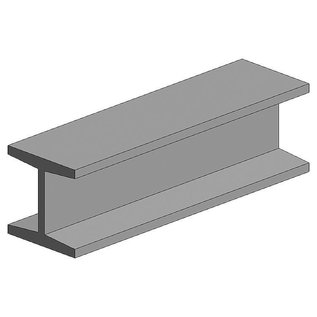 Evergreen Nr. 287 - H-Profil, 350x6,3x6,0 mm - 1/4, 2 Stück