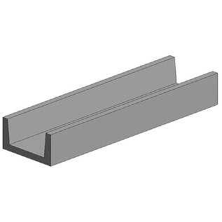 Evergreen Nr. 267 - U-Profil, 350x6,3x2,0 mm - 1/4, 3 Stück