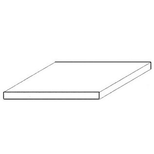 Evergreen Nr. 9030 - Weiße Polystyrolplatte, 150x300x0,75 mm, 2 Stück