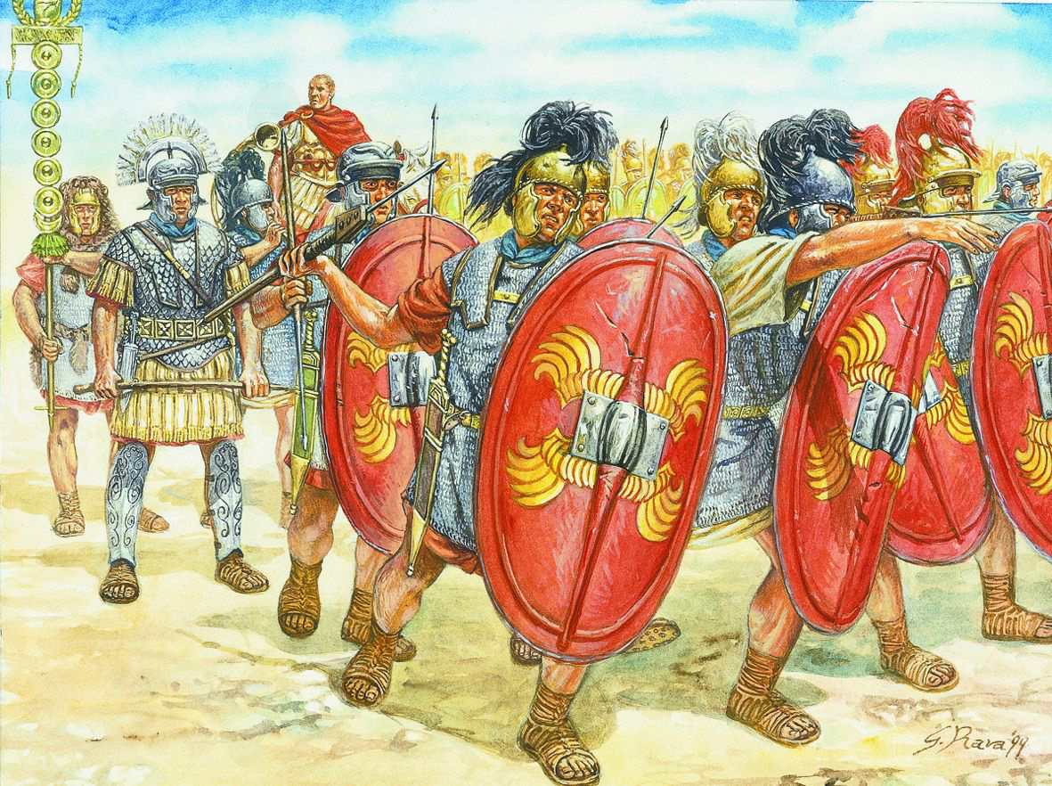 Солдатики Roman Infantry Cesar s Wars Italeri 1/72