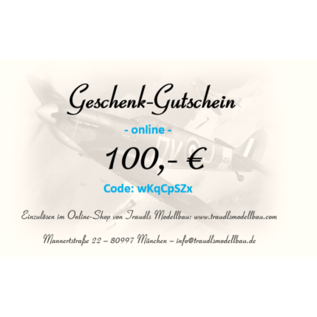 Traudls Online-Geschenkgutschein 100,-€