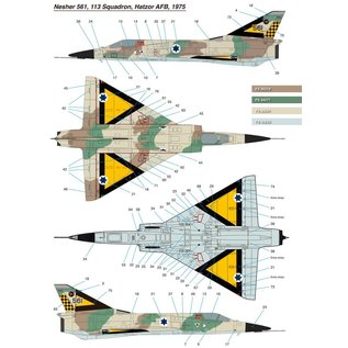 Kinetic IAI Nesher - 2in1 Single/Double Seater - 1:48