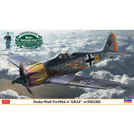 Hasegawa Hasegawa - Focke-Wulf Fw190A-4 "Graf" with Figur - Limited Edition - 1:48