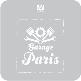 Vallejo Vallejo - Lackierschablone, historische Garagen-Schilder - 1:35