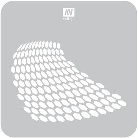 Vallejo Vallejo - Lackierschablone, verzerrte Wabe