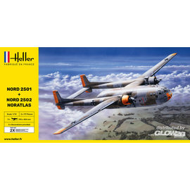 Heller Heller - Nord 2501 & Nord 2502 Noratlas - Twin Set - 1:72