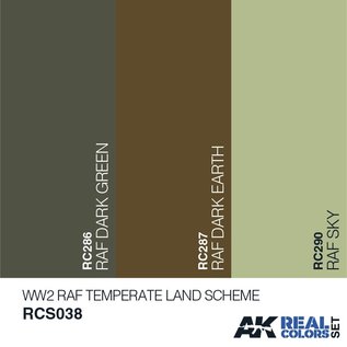 AK Interactive Real Color Set - RAF Temperate Land Scheme