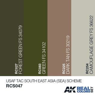 AK Interactive Real Color Set - USAF TAC South East Asia (SEA) Scheme