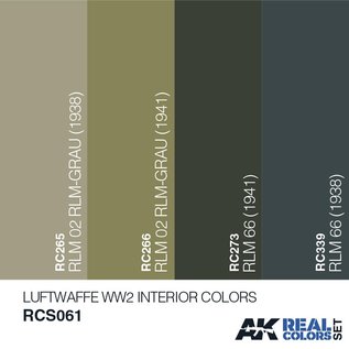 AK Interactive Real Color Set - Luftwaffe WW2 Interior Colors