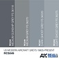 AK Interactive Real Color Set - US Modern Aircraft Greys 1980S-Present