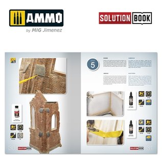 AMMO by MIG How to Paint Brick Buildings. Colors & Weathering System Solution Book (Multilingual)