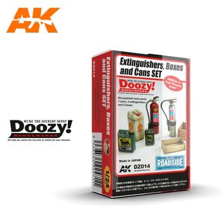 Doozy! Modelworks Extinguishers, Boxes and Cans Set - 1:24