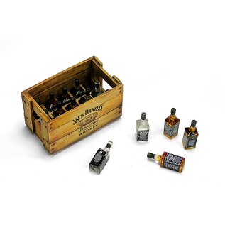 Doozy! Modelworks Wooden Boxes JACK DANIEL’S Bottles - 1:24