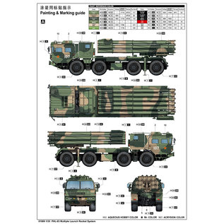 Trumpeter PHL-03 Multiple Launch Rocket System - 1:35