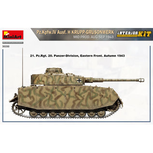 MiniArt Pz.Kpfw.IV Ausf. H - Krupp Grusonwerk Mid Prod. Aug. - Sept. 1943 - 1:35