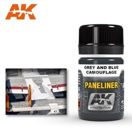 AK Interactive AK Interactive - AK2072 PANELINER FOR GREY AND BLUE CAMOUFLAGE