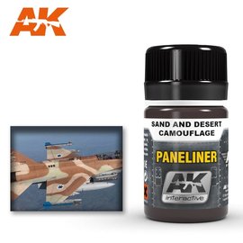 AK Interactive AK Interactive - AK2073 PANELINER FOR SAND AND DESERT CAMOUFLAGE