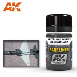 AK Interactive AK Interactive - AK2074 PANELINER FOR WHITE AND WINTER CAMOUFLAGE