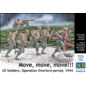 Master Box Move, move, move!!! US Soldiers, Operation Overlord period, 1944 - 1:35