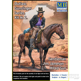 Master Box Master Box - Outlaw. Gunslinger series. Kit No.2. Gentleman Jim Jameson - Hired Gun - 1:35