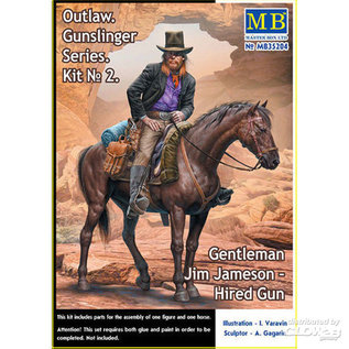 Master Box Outlaw. Gunslinger series. Kit No.2. Gentleman Jim Jameson - Hired Gun - 1:35
