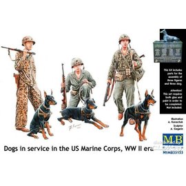 Master Box Master Box - Dogs in service in US Marine Corps, WWII era - 1:35