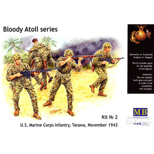 Master Box Bloody Atoll series. U.S. Marine Corps Infantry, Tarawa, November, 1943 - 1:35