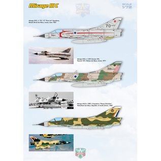 Modelsvit Dassault Mirage IIIC all-weather interceptor - 1:72