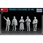 MiniArt French Civilians 30-40s Resin Heads - 1:35