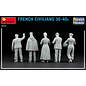 MiniArt French Civilians 30-40s Resin Heads - 1:35