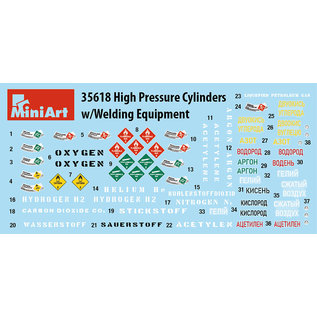 MiniArt Druckgasflaschen mit Autogen-Schweissgerät - 1:35
