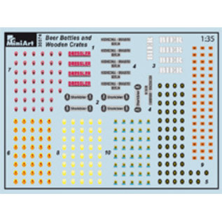 MiniArt Bierflaschen in Holzträgern - 1:35
