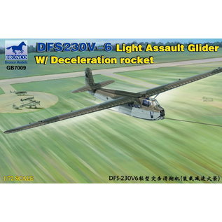 Bronco Models DFS230V-6 Lastensegler m. Bremsrakete / Light Assault Glider w/deceleration rocket - 1:72