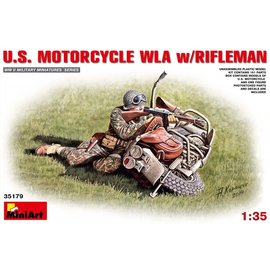 MiniArt MiniArt - U.S. Motorcycle Wla w/Rifleman - 1:35