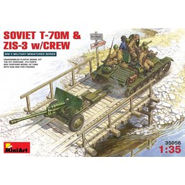 MiniArt MiniArt - Soviet T-70M & ZIS-3 w /Crew - 1:35