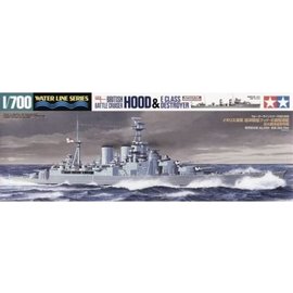 TAMIYA Tamiya - brit. Schlachtschiff HMS Hood & E-Class Zerstörer - Waterline No. 806 - 1:700