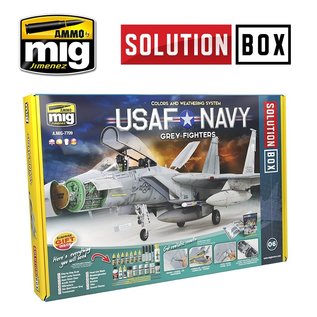 AMMO by MIG USAF / U.S. Navy Grey Fighters - Solution Box