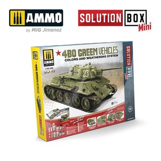 AMMO by MIG 4BO Green Vehicles - Solution Box MINI