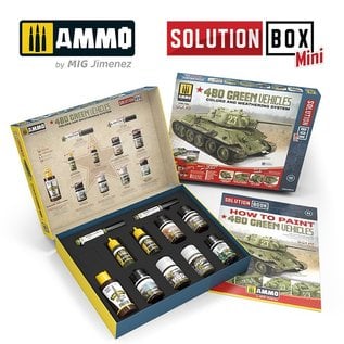 AMMO by MIG 4BO Green Vehicles - Solution Box MINI