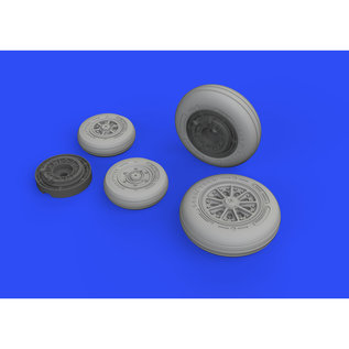 Eduard F-104G Starfighter Wheels (late) - Brassin for Kinetic - 1:48