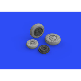 Eduard F-104G Starfighter Wheels (early) - Brassin for Kinetic - 1:48