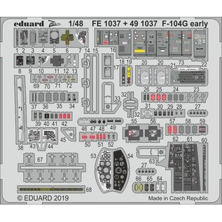 Eduard PE-Set Interieur F-104G Starfighter (early) f. Kinetic - 1:48