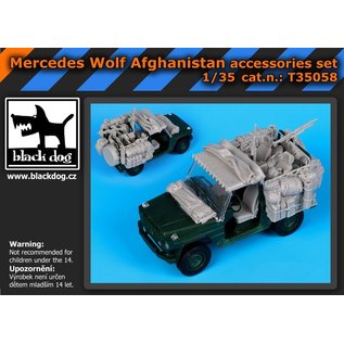 Black Dog Mercedes Wolf Afganistan accessories set - 1:35