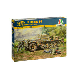 Italeri Italeri - Sd.Kfz.10 Demag D7 w/German Paratroopers - 1:35