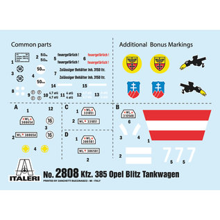 Italeri Kfz. 385 Opel Blitz Tankwagen - 1:48