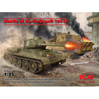 ICM Battle of Berlin (April 1945) - T-34-85/King Tiger - 1:35