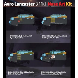 Hong Kong Models Avro Lancaster B Mk.I Nose Art Kit - 1:32