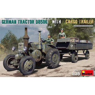 MiniArt German Tractor D8506 with Cargo Trailer - 1:35