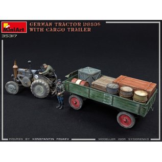 MiniArt German Tractor D8506 with Cargo Trailer - 1:35
